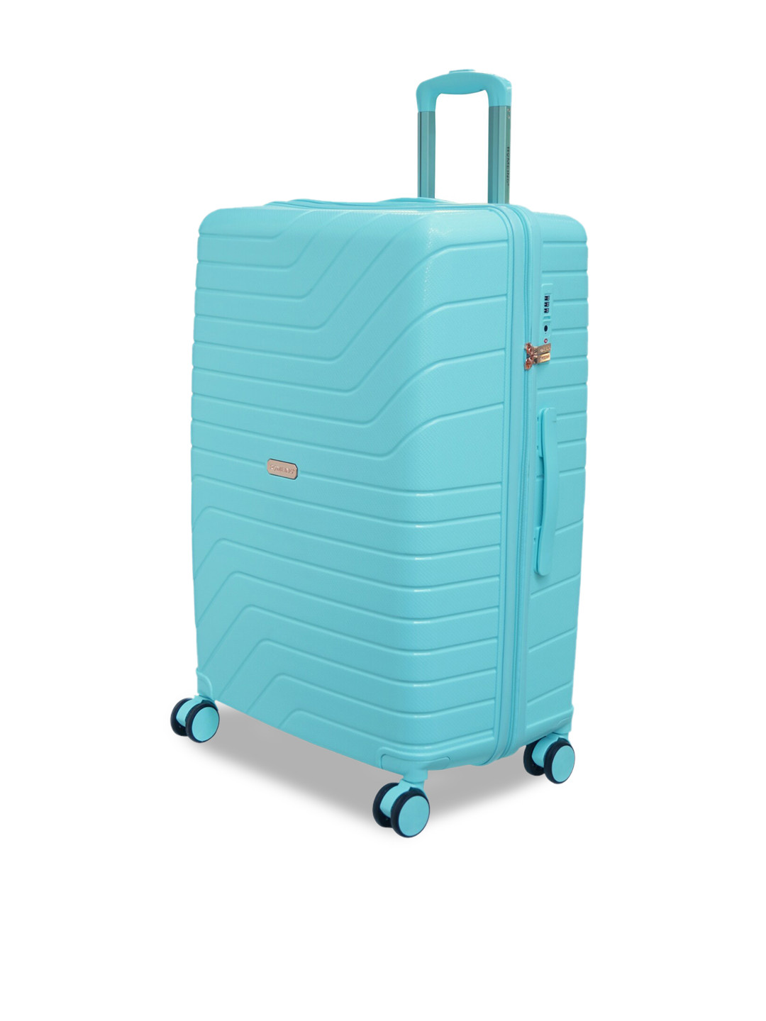 ROMEING Tuscany Turquoise Blue Hard Side Large Trolley Suitcase