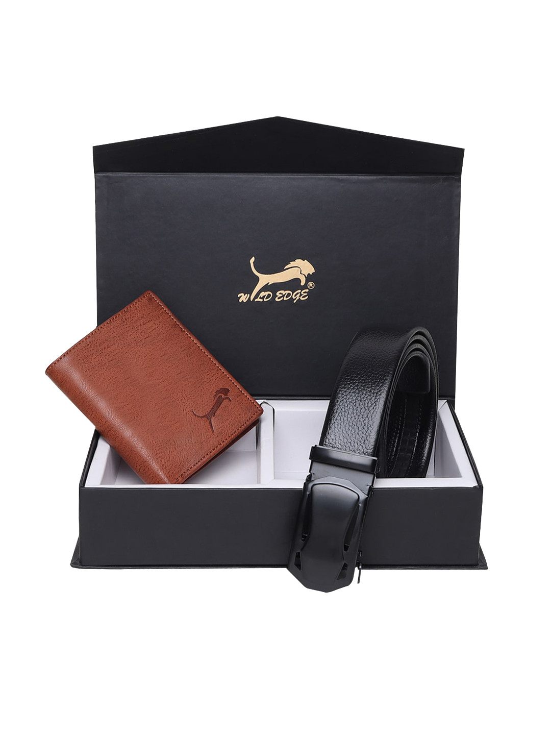 WILD EDGE Unisex Black & Brown Accessory Gift Set