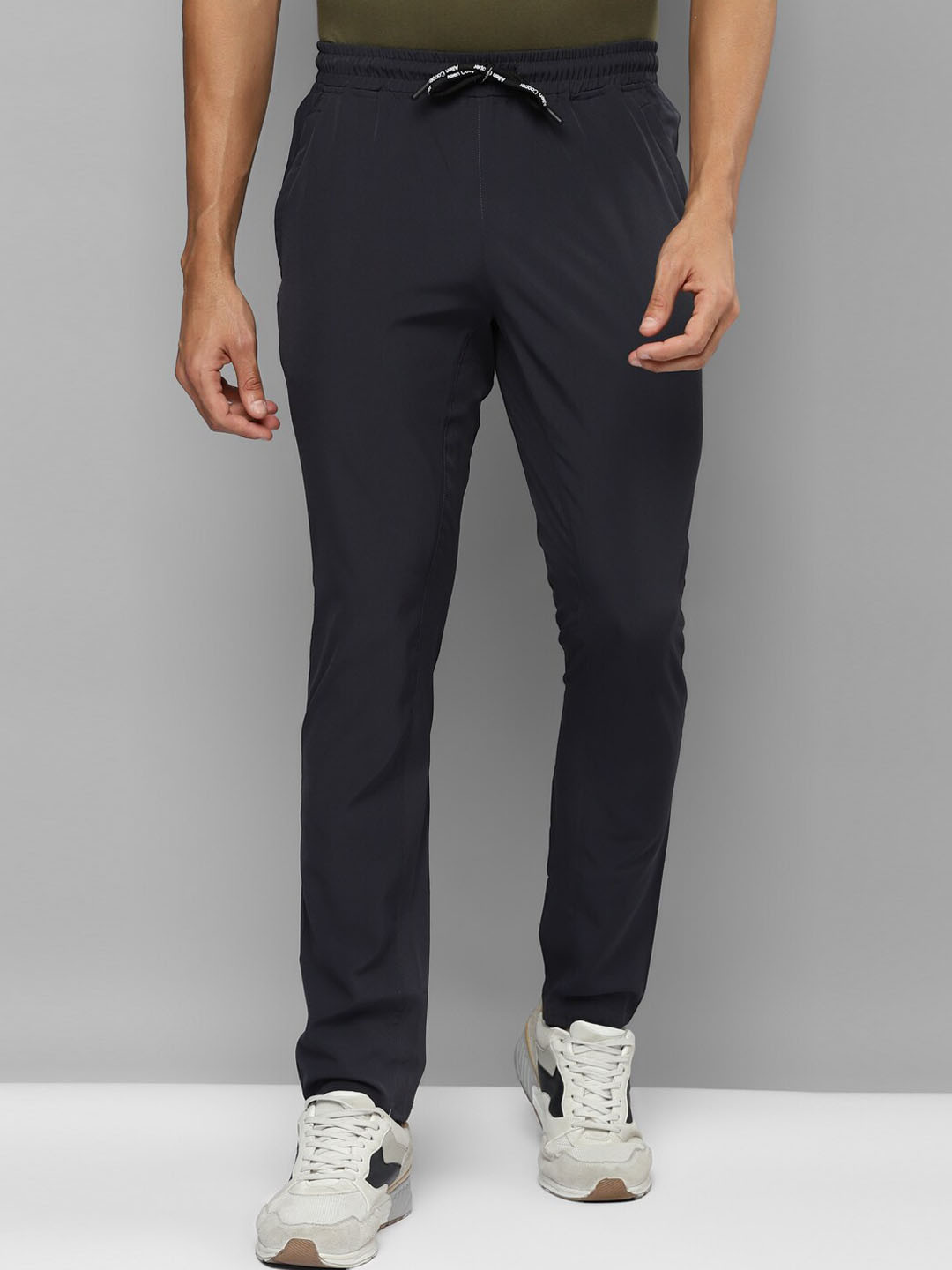 Allen Cooper Men Grey Dry Fit Track Pants