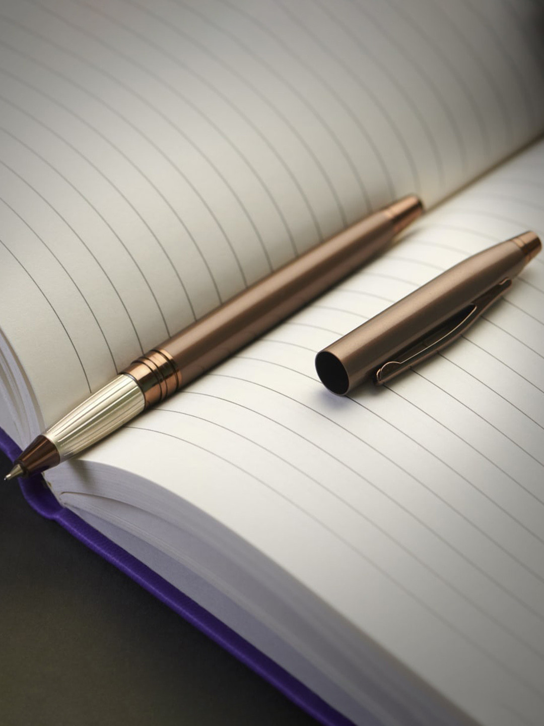 Carlton London Coffee Brown Writing Pen