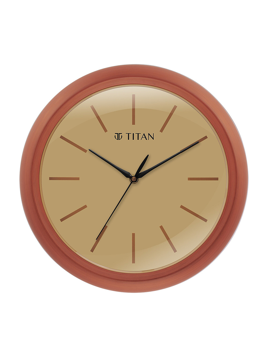 Titan Cream-Coloured & Black Traditional Wall Clock W0072PA01