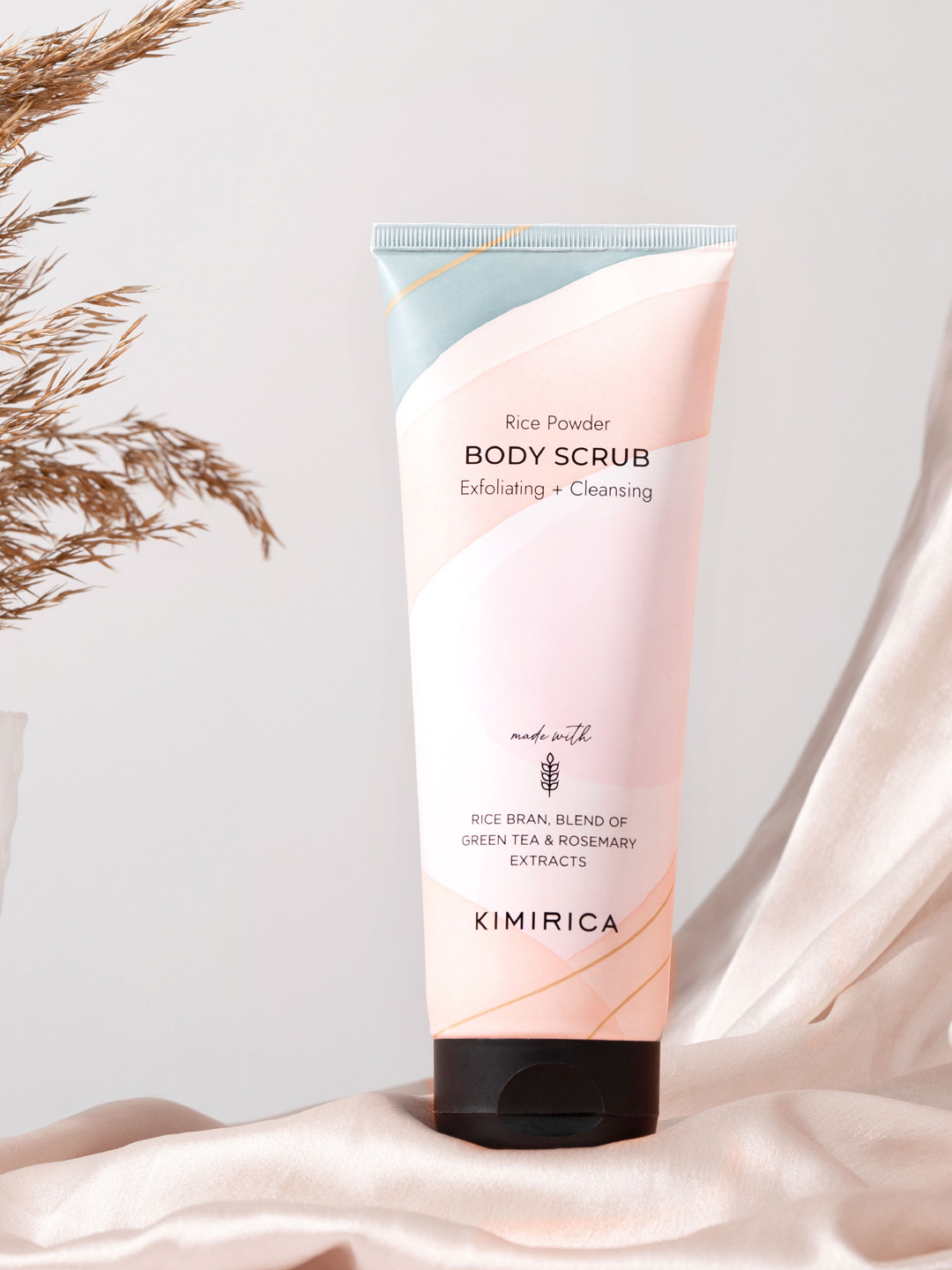 Kimirica Exfoliate & Cleanse Rice Powder Body Scrub, 180g