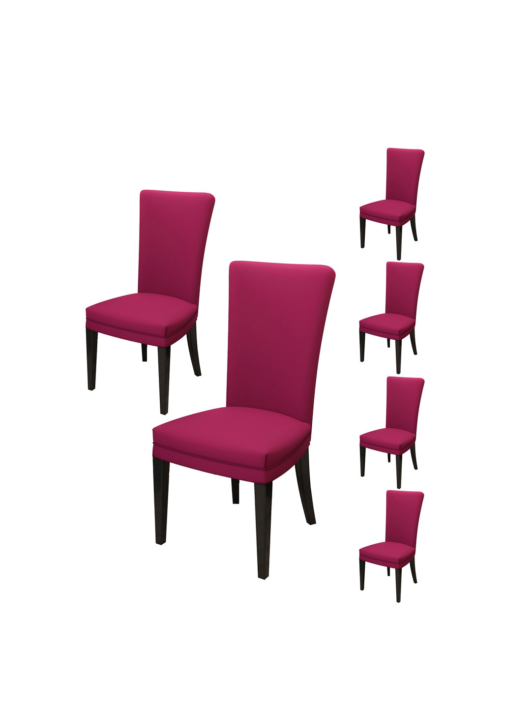 Nendle Set Of 6 Pink Dining Table Chair Cover