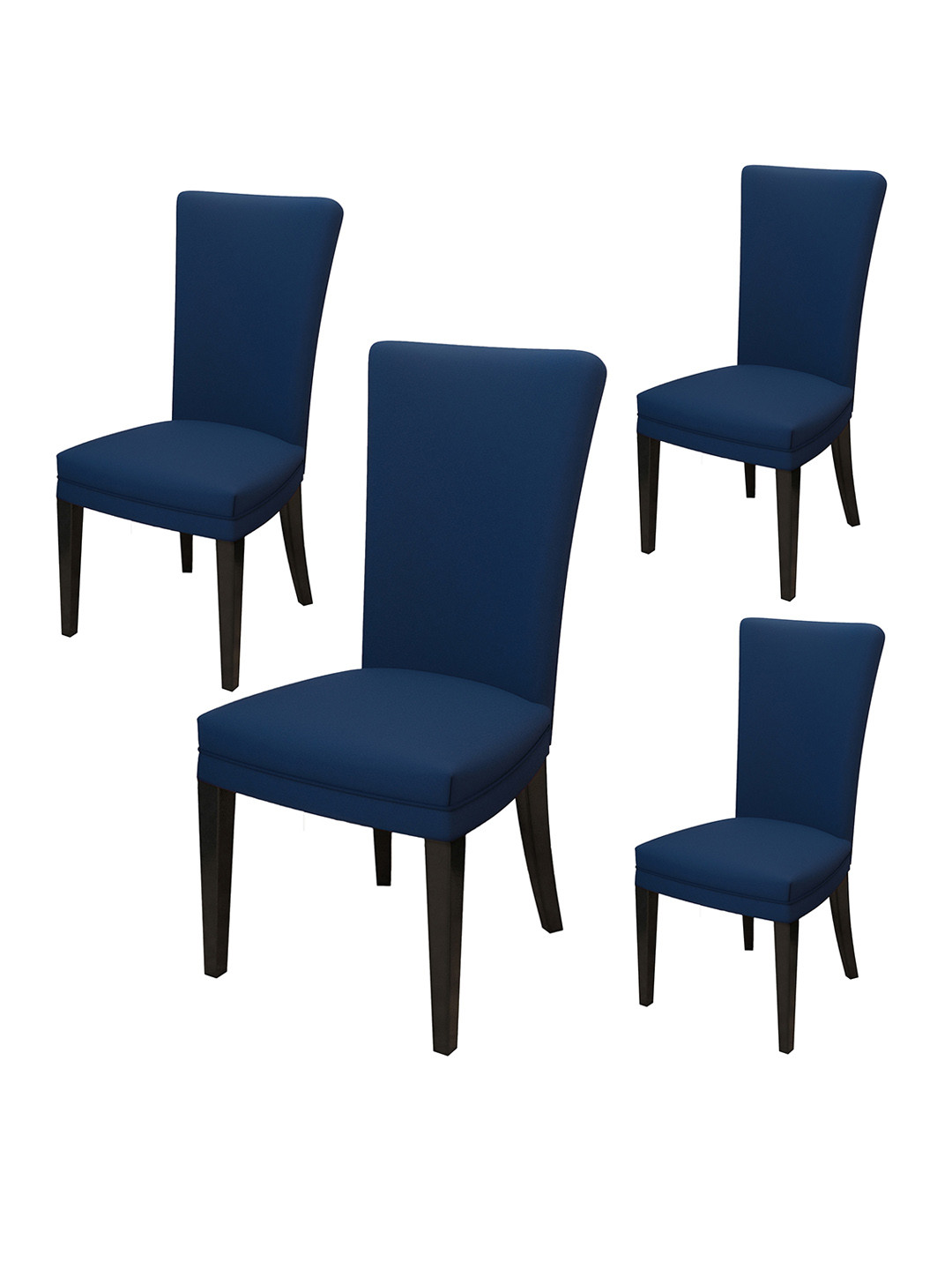 Nendle Set Of 4 Navy Blue Chair Cover