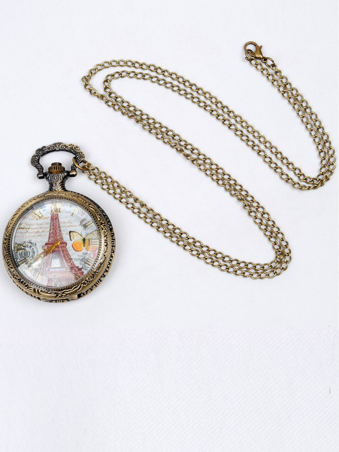 Young & Forever Unisex Gold-Toned & White Brass-Plated Antique Necklace