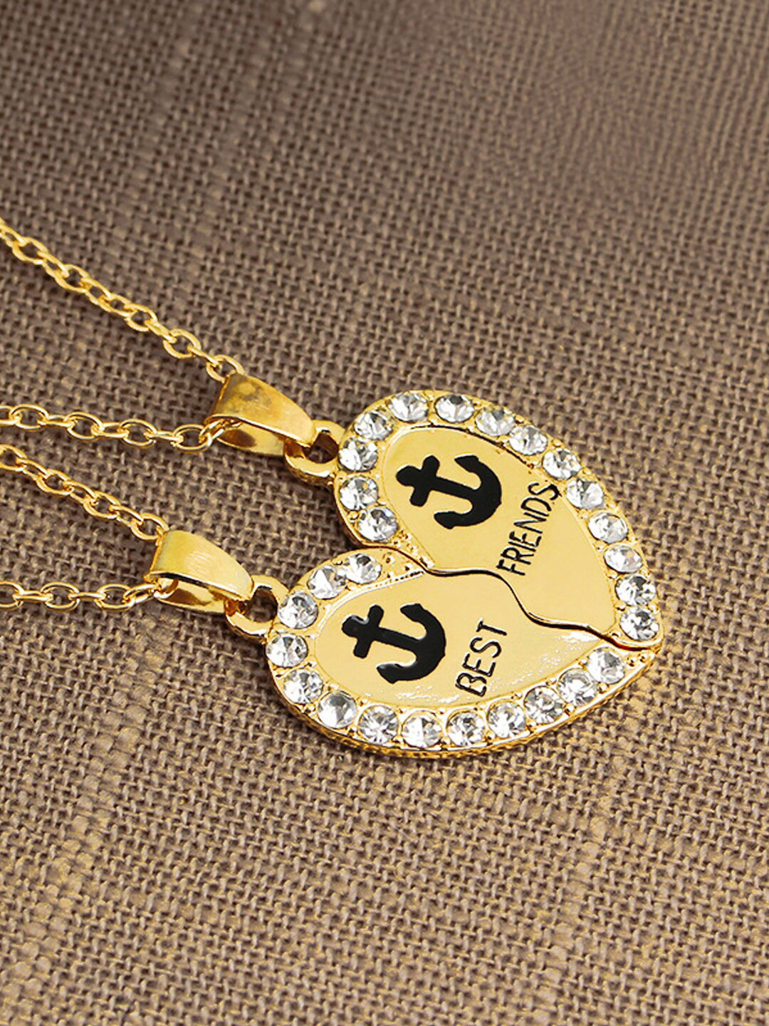 Young & Forever Gold-Toned & White Gold-Plated Necklace