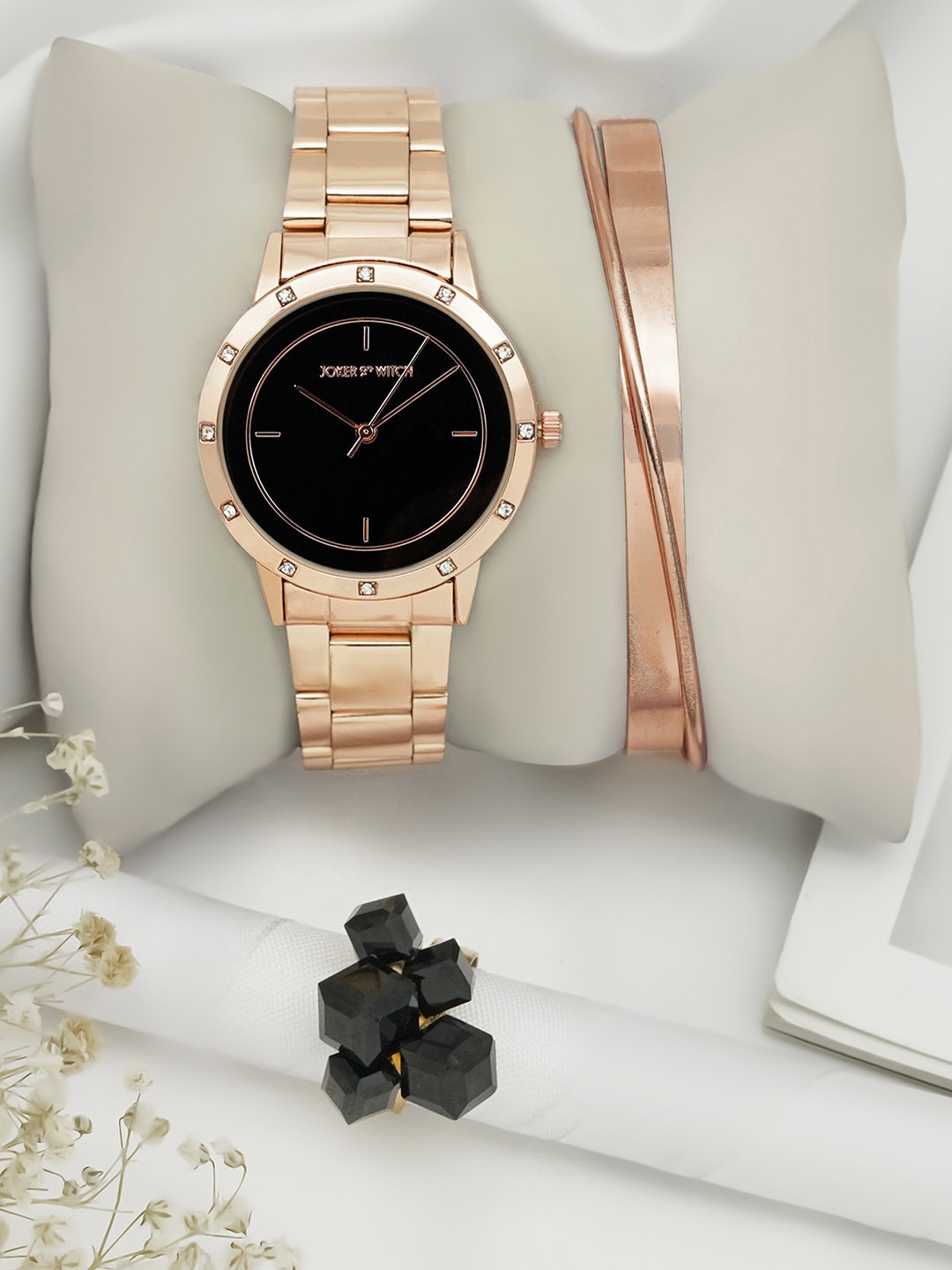 JOKER & WITCH Women Charm Exilir Love Triangle Watch Gift Set JWLT681