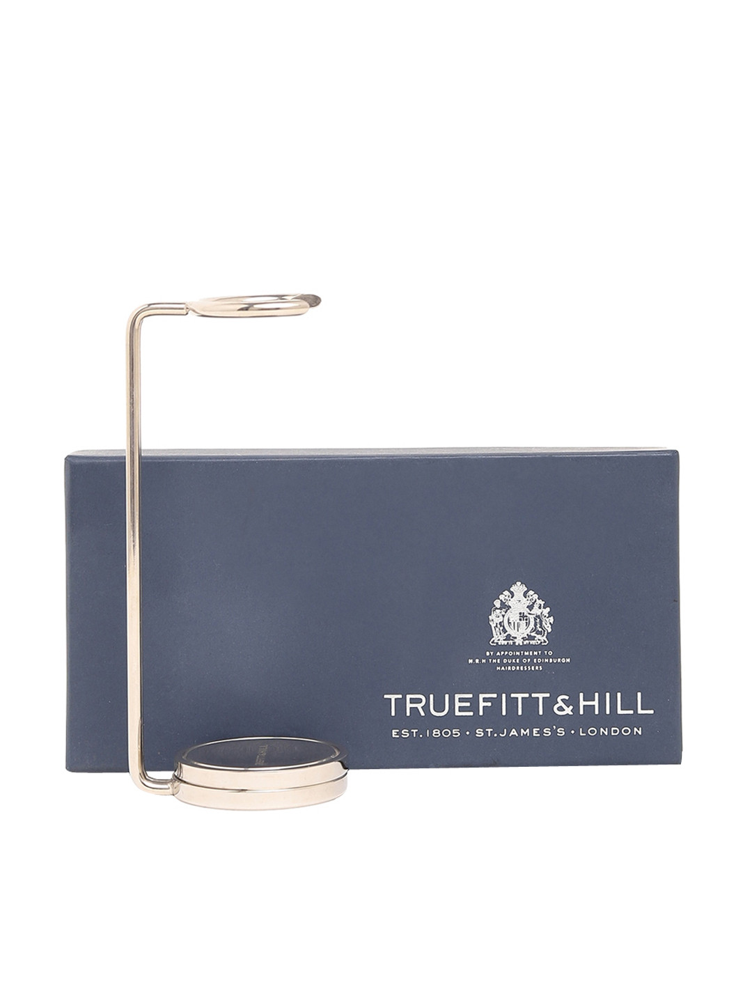 TRUEFITT & HILL Men Chrome Plated Double Wire Brush Stand
