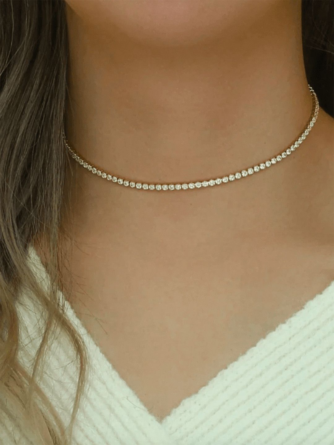 Inaya Gold-Toned & White Gold-Plated Stainless Steel Western Style Necklace