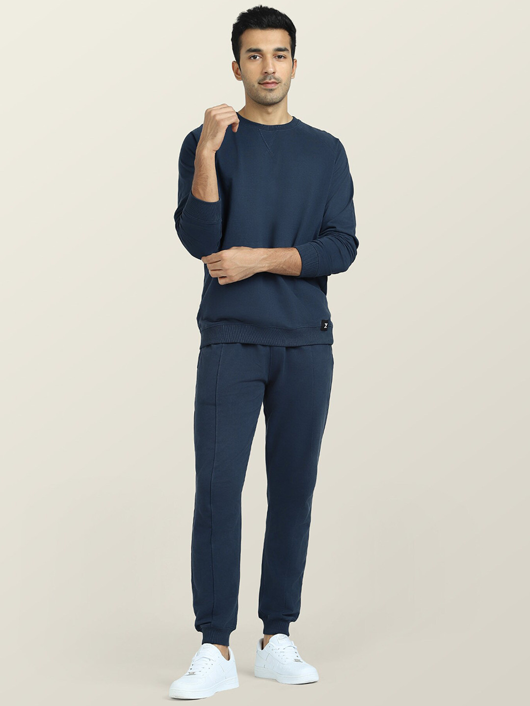 XYXX Men Blue Cruze Sweatshirt and Joggers Combo Set