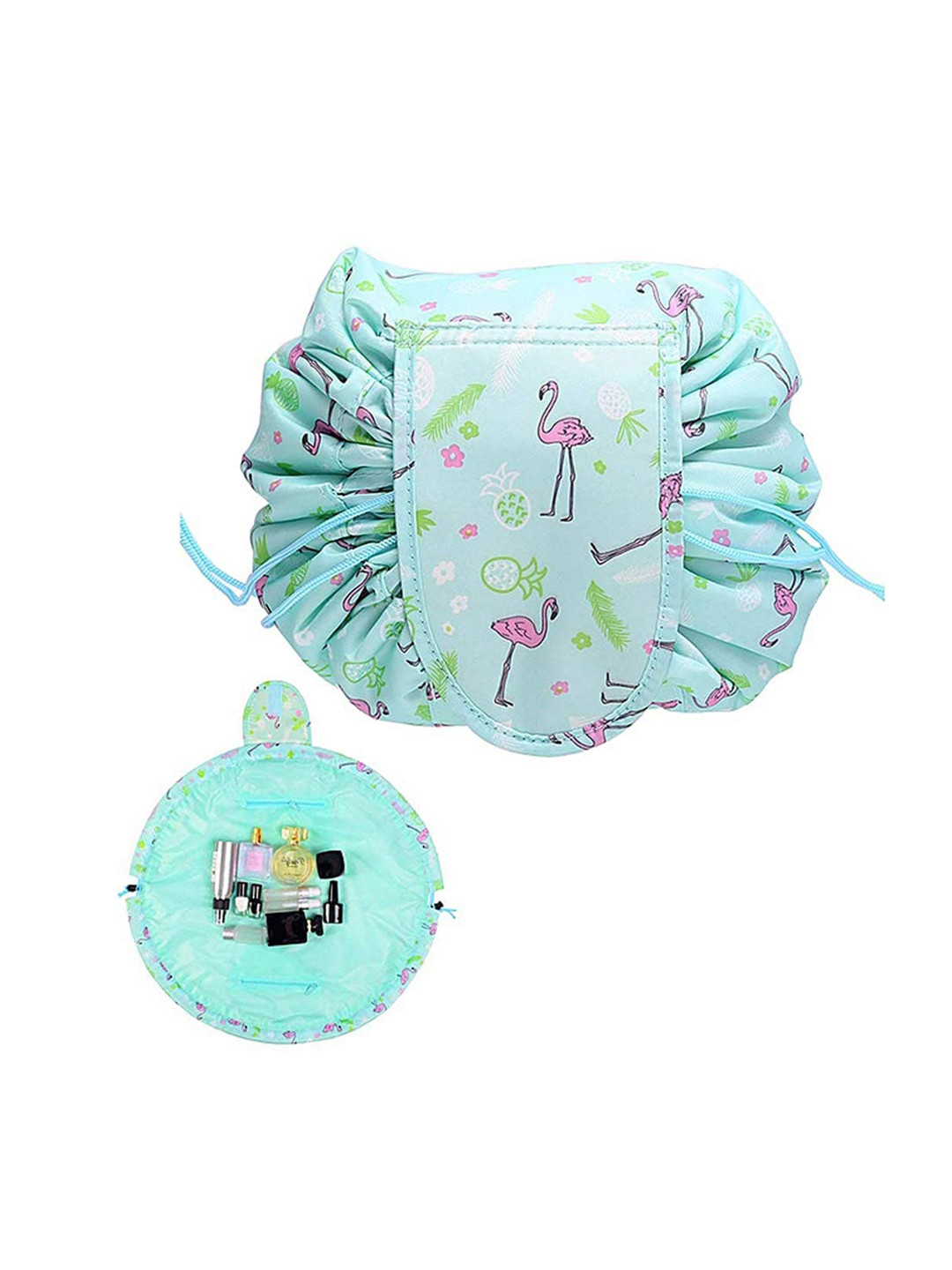 HOUSE OF QUIRK Blue Cosmetic Travel Pouch