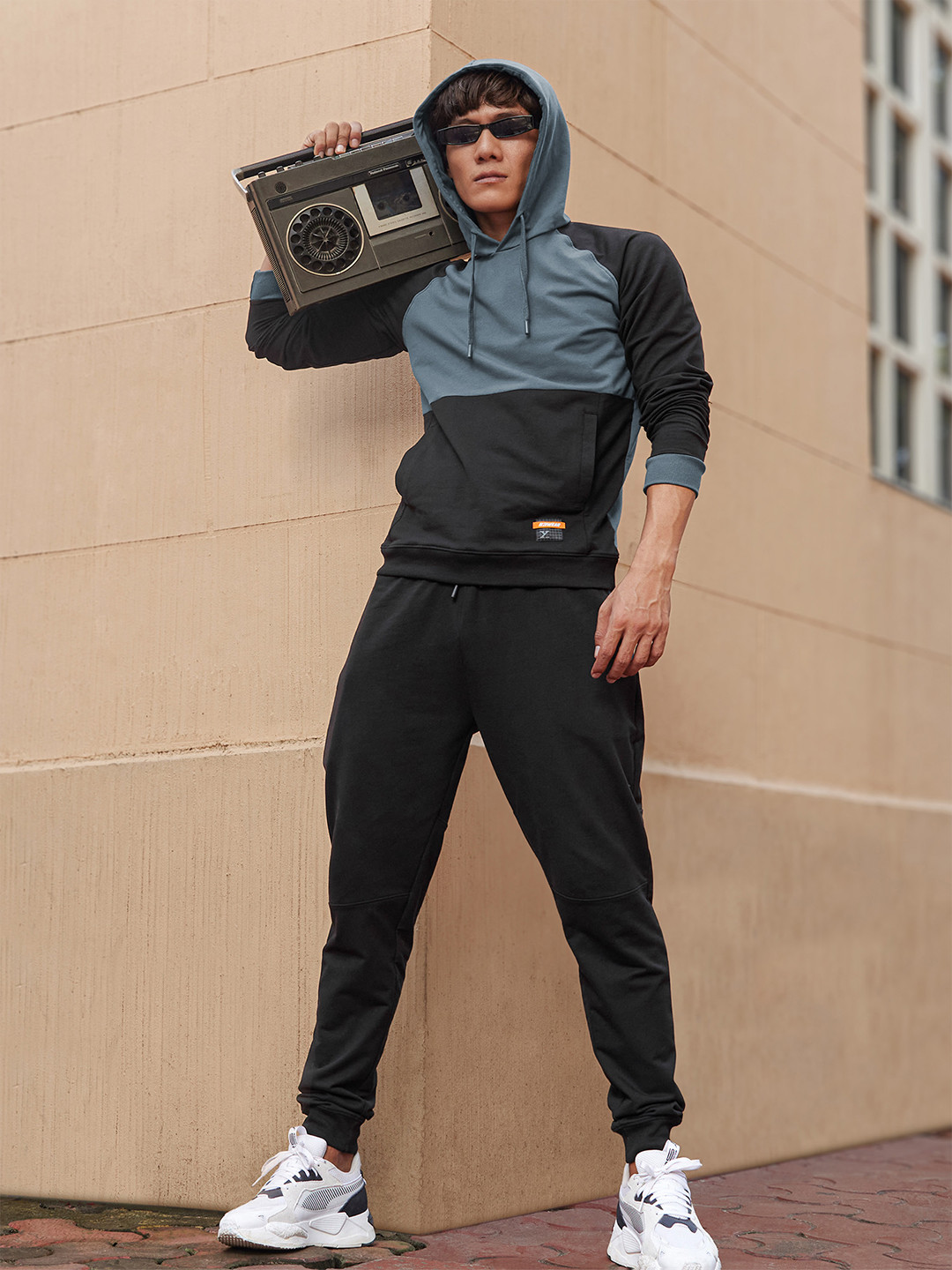 XYXX Men Quest Grey Hoodie & Joggers  Co-ord Set