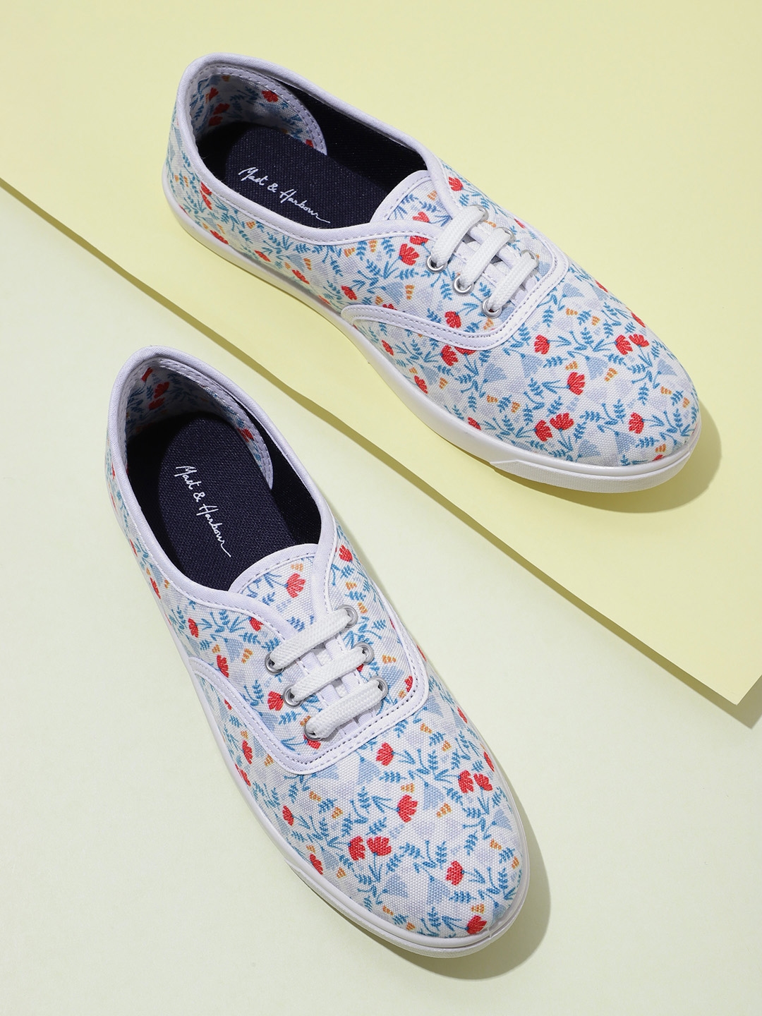 Floral print sneakers store