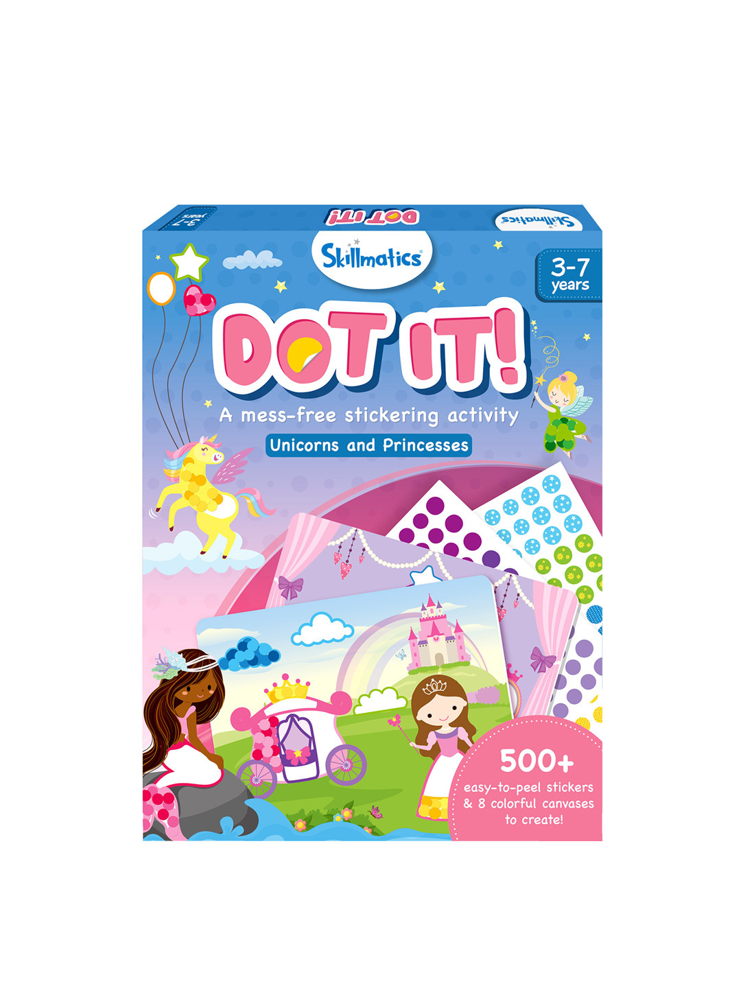 Skillmatics Kids Blue & Pink Dot it! Unicorn & Princess Activity Toys and Games