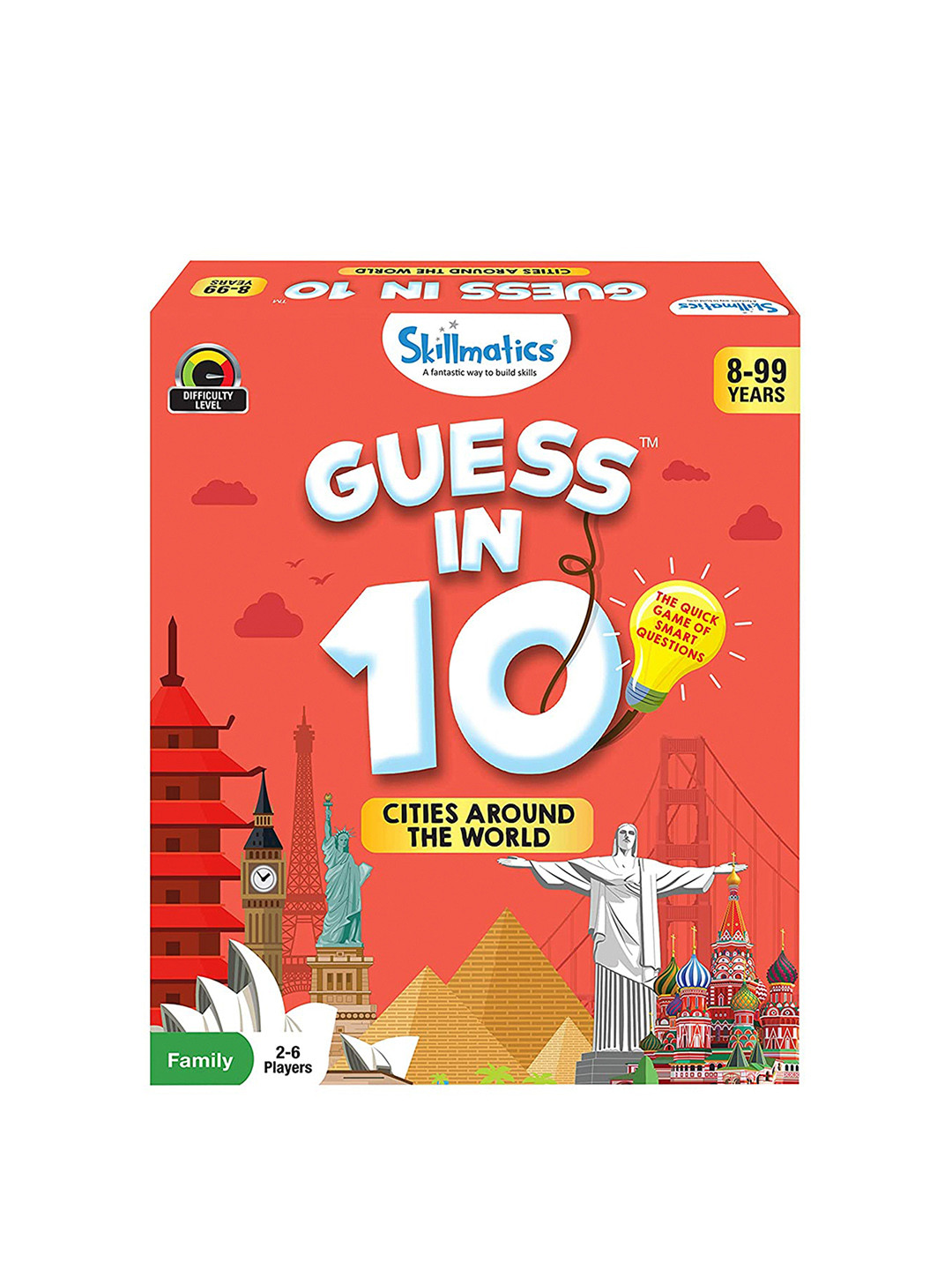 Skillmatics Kids Red & White Guess in 10 Cities Around The World Activity Toys and Games