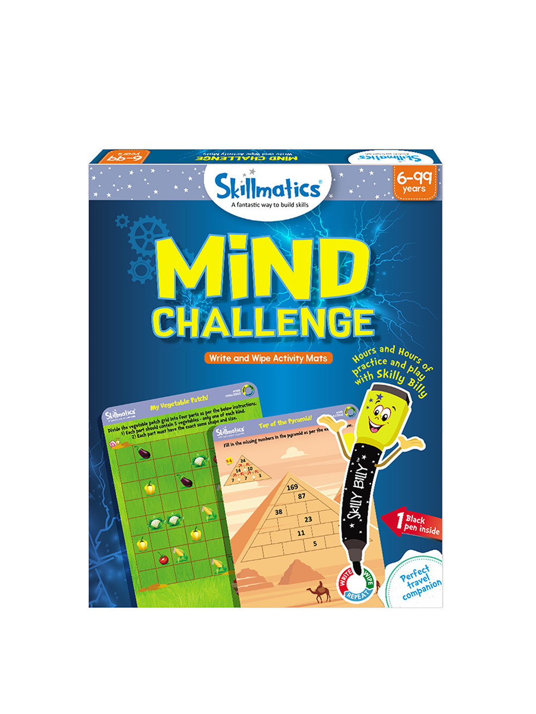 Skillmatics Kids Blue & Green Mind Challenge Card Games