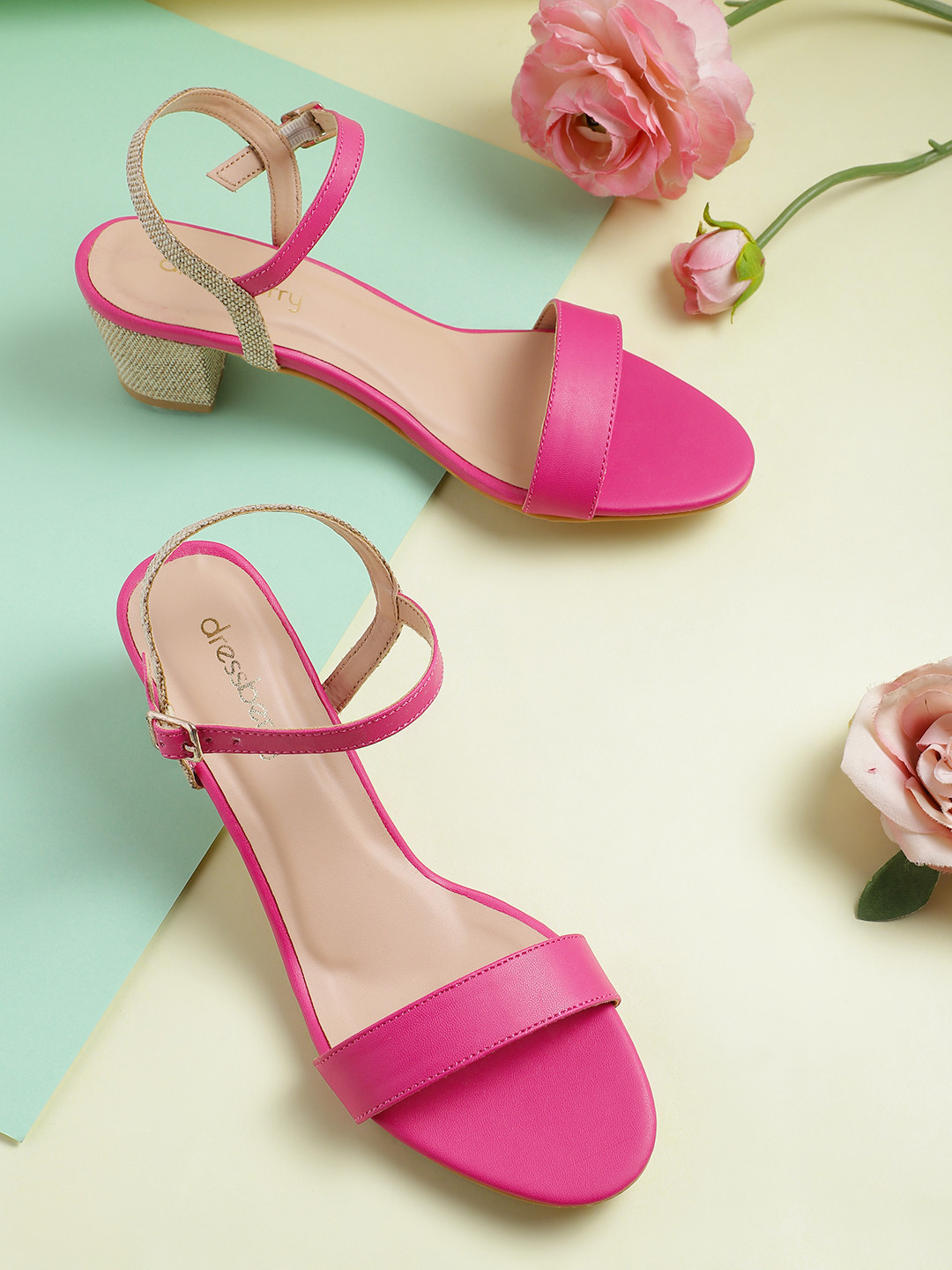 DressBerry Block Heeled Sandals