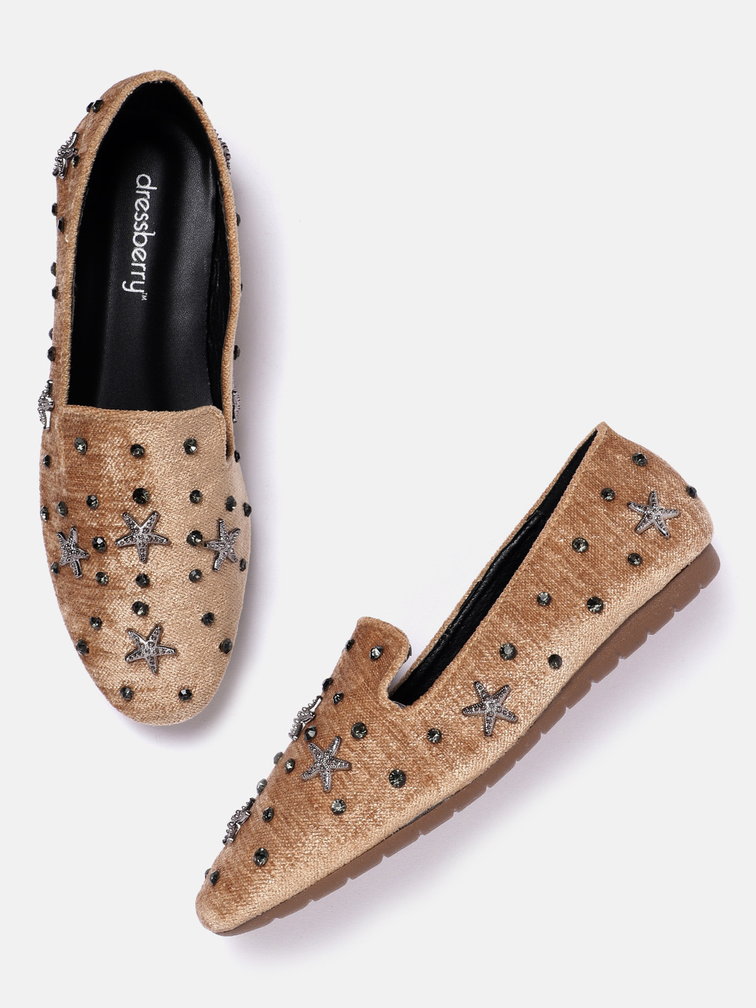 DressBerry Women Western Embellished Slip-On Shoes