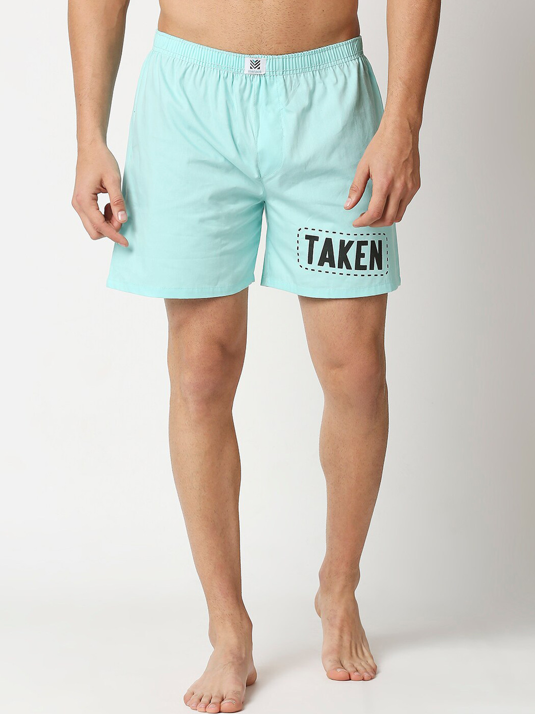 Manaca Men Blue Printed Pure Cotton Boxers