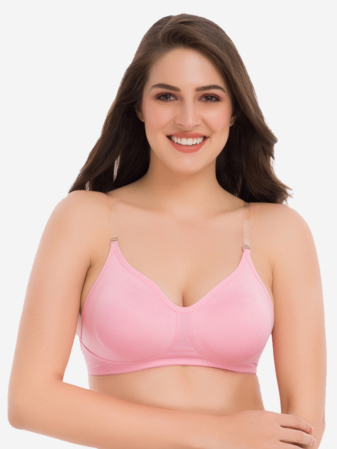 Buy GROVERSONS Paris Beauty Pink Non Padded & Non Wired Cotton Bra