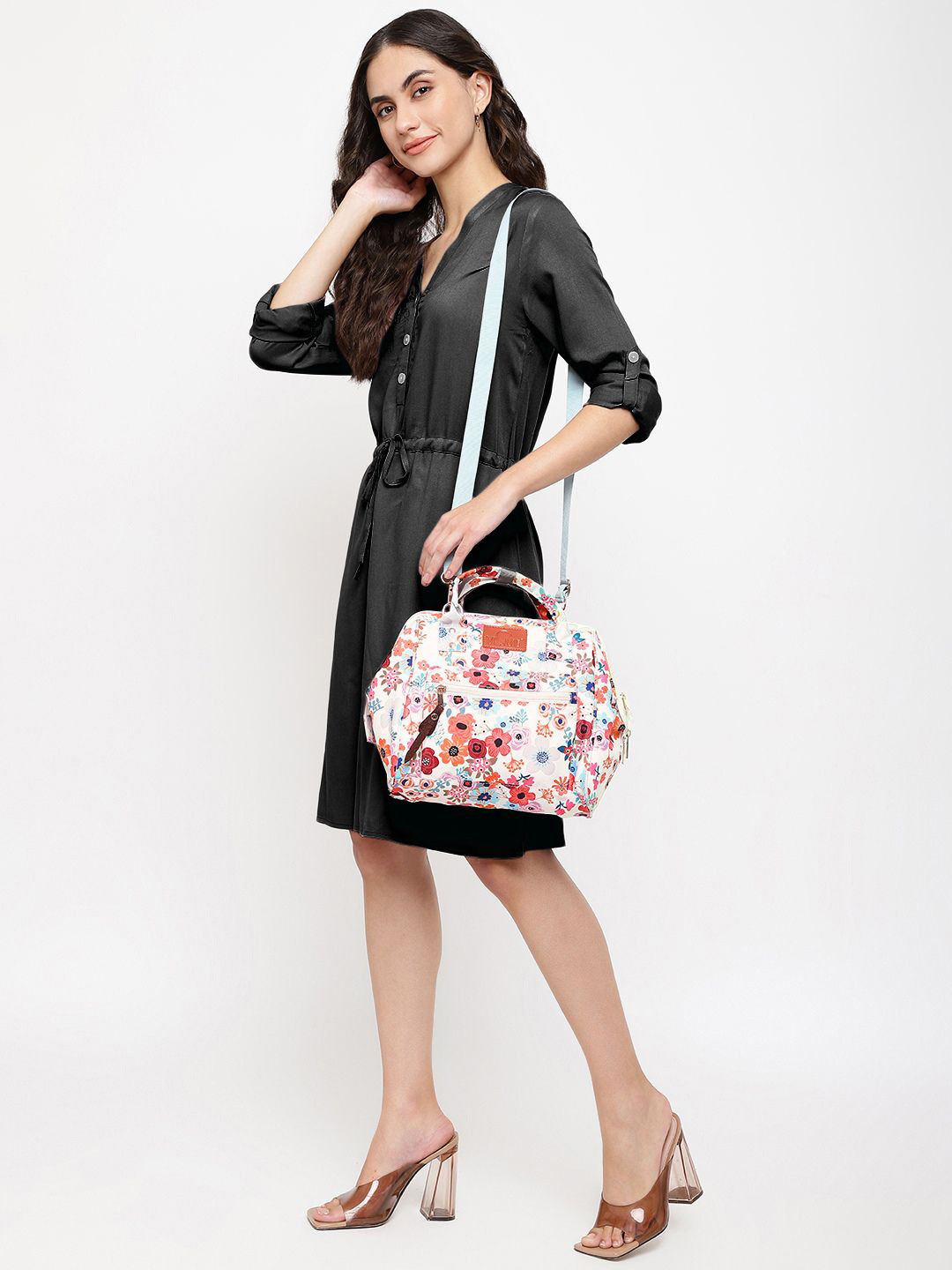 VISMIINTREND Women Printed Tote Diaper Bag with Detachable Belt