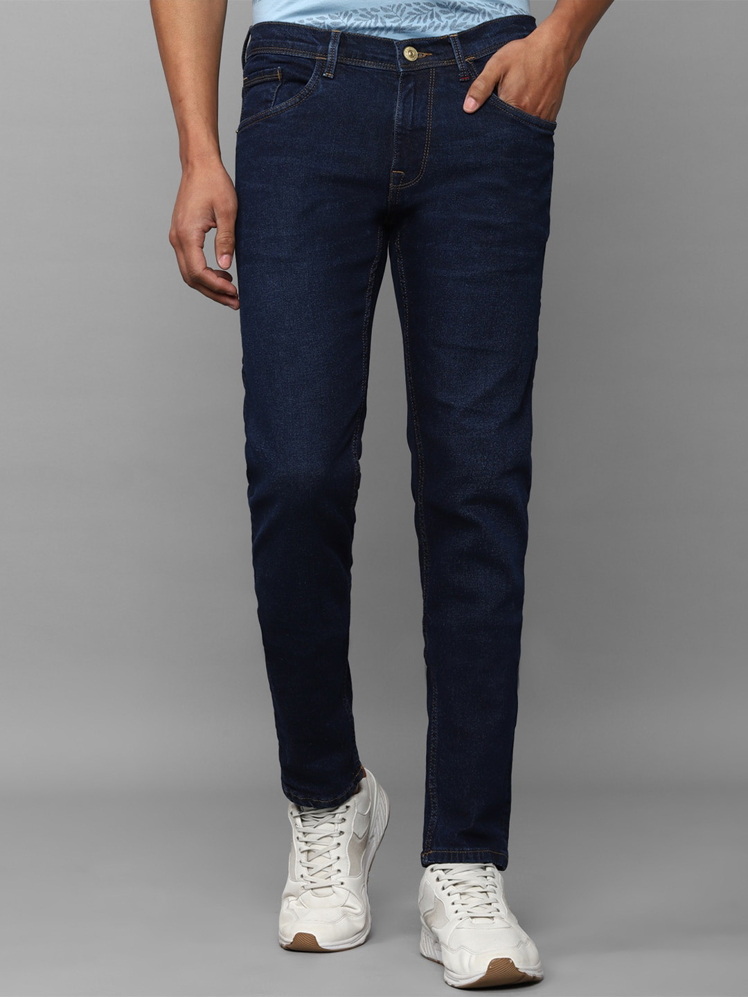 Allen Solly Sport Men Navy Blue Skinny Fit Jeans