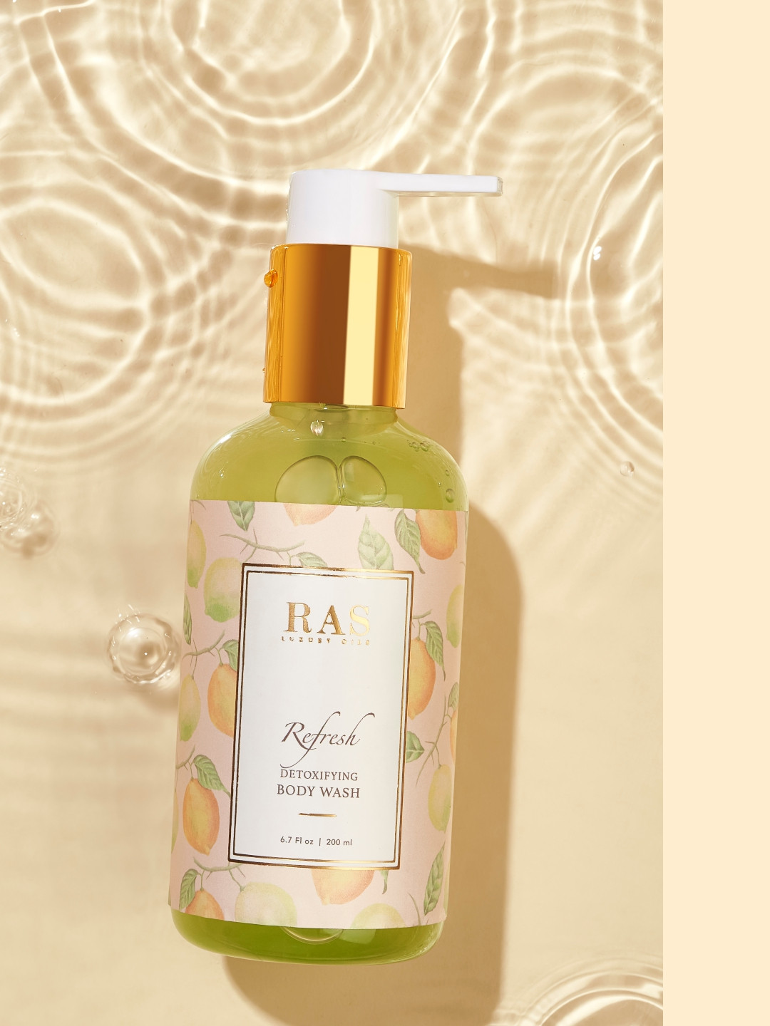 RAS LUXURY OILS Refresh Detoxifying Body Wash with Willow Bark - 200 ml
