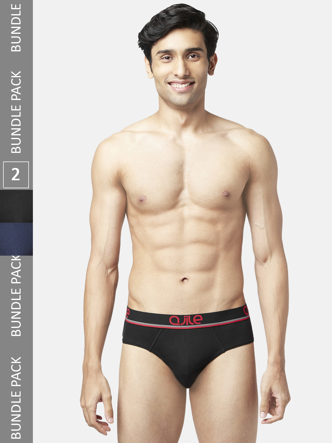 Ajile by Pantaloons Men Pack Of 2 Pure Cotton Basic Briefs 8905685389087