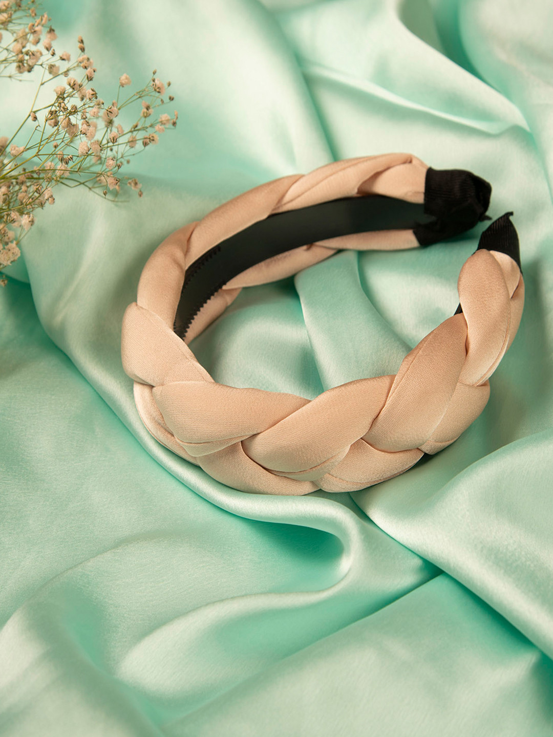 Jewelz Women Pink Braided Hairband