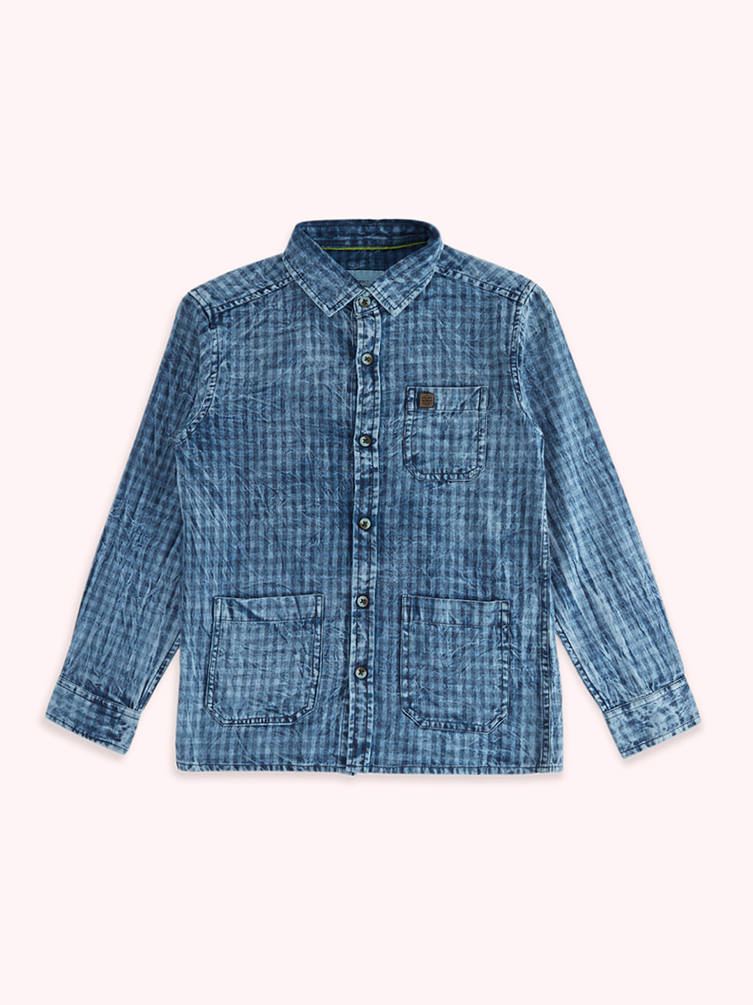 Pantaloons Junior Boys Checked Cotton Casual Shirt