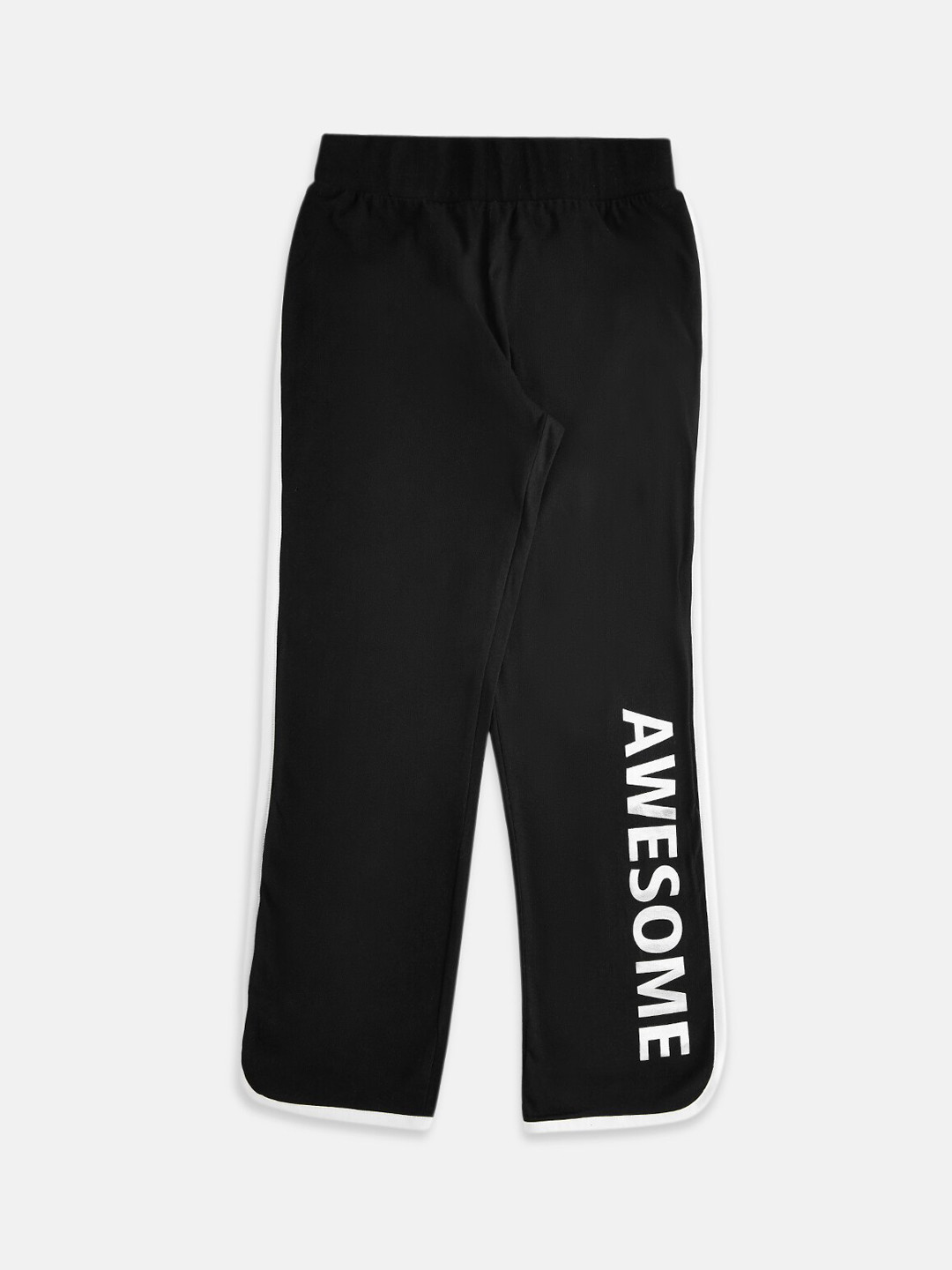 Pantaloons Junior Girls Black Cotton Track Pants