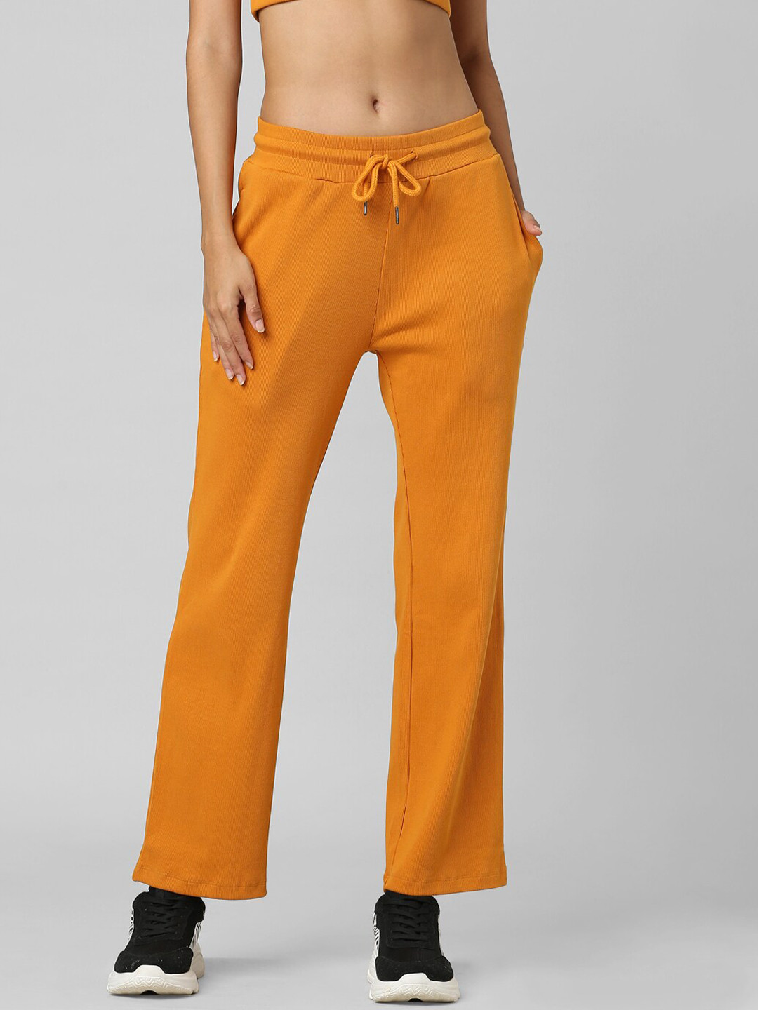 ONLY Women Orange Onlzo Flared Trousers