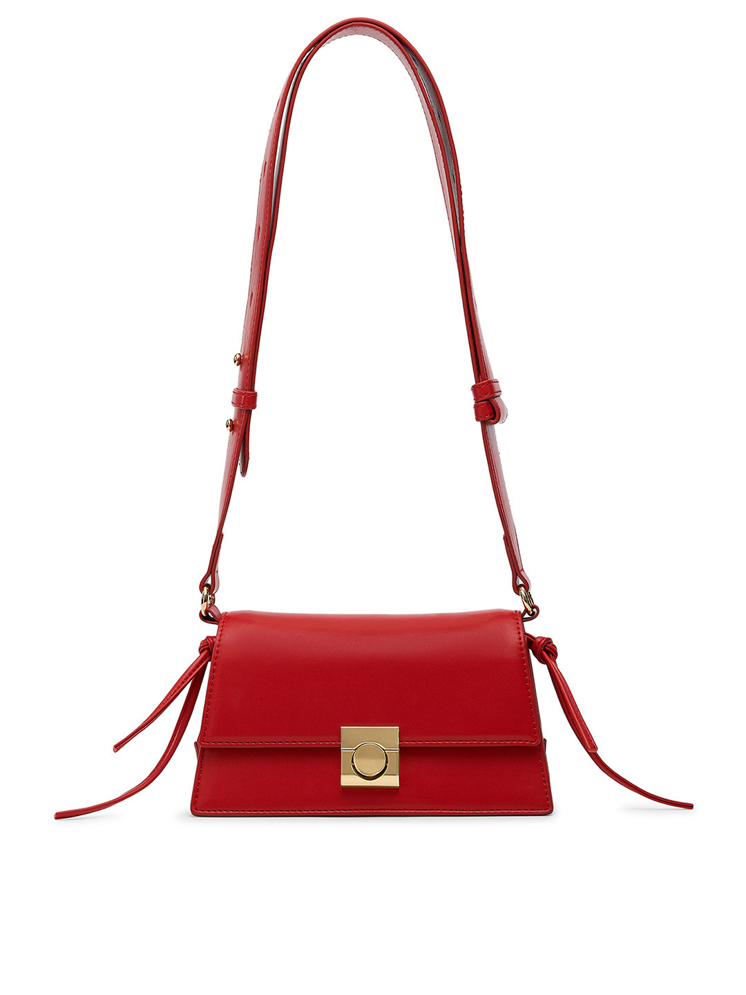 MIRAGGIO Carol Red Crossbody Bag With Adjustable Broad Strap