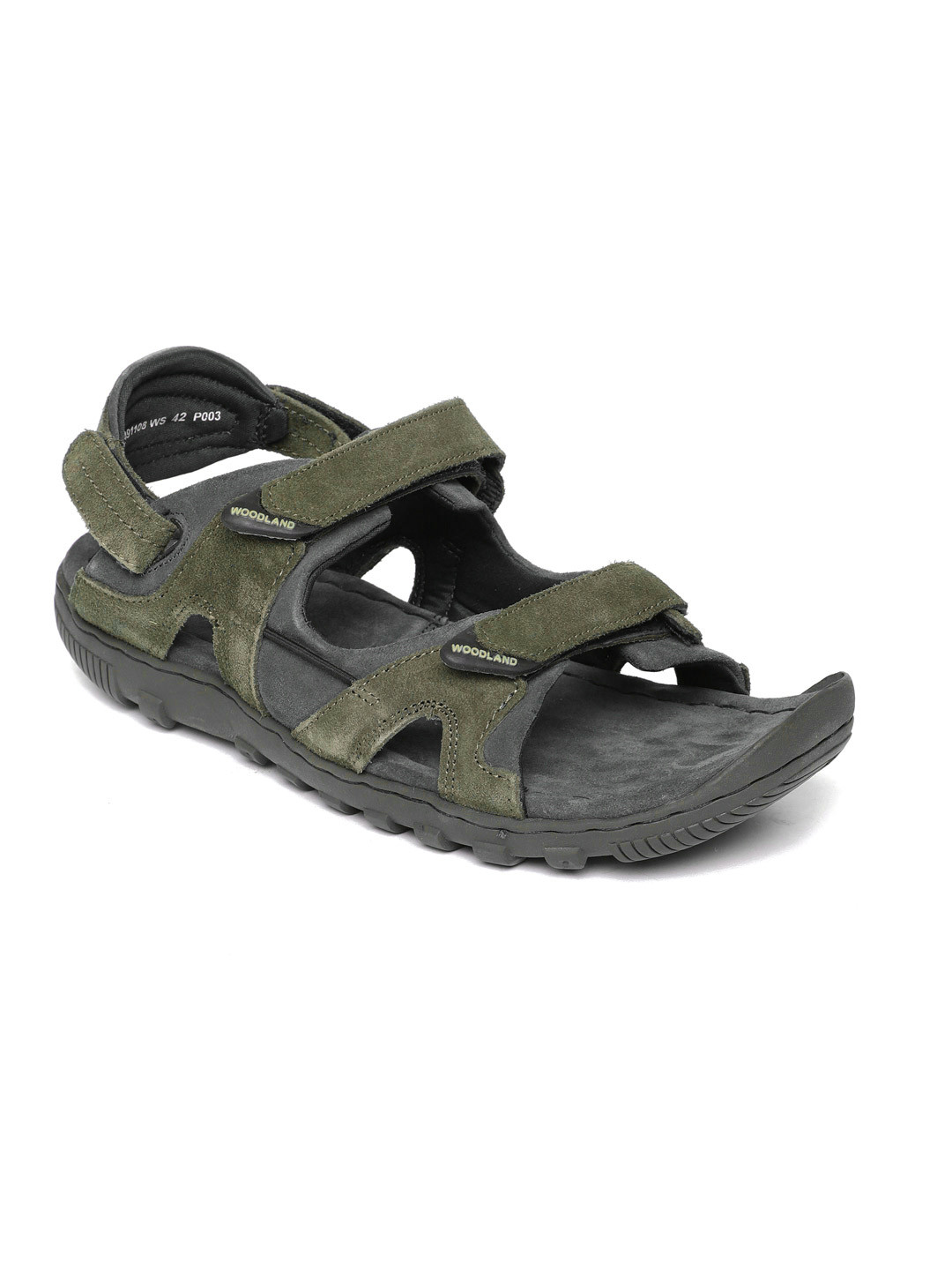woodland olive green sandals