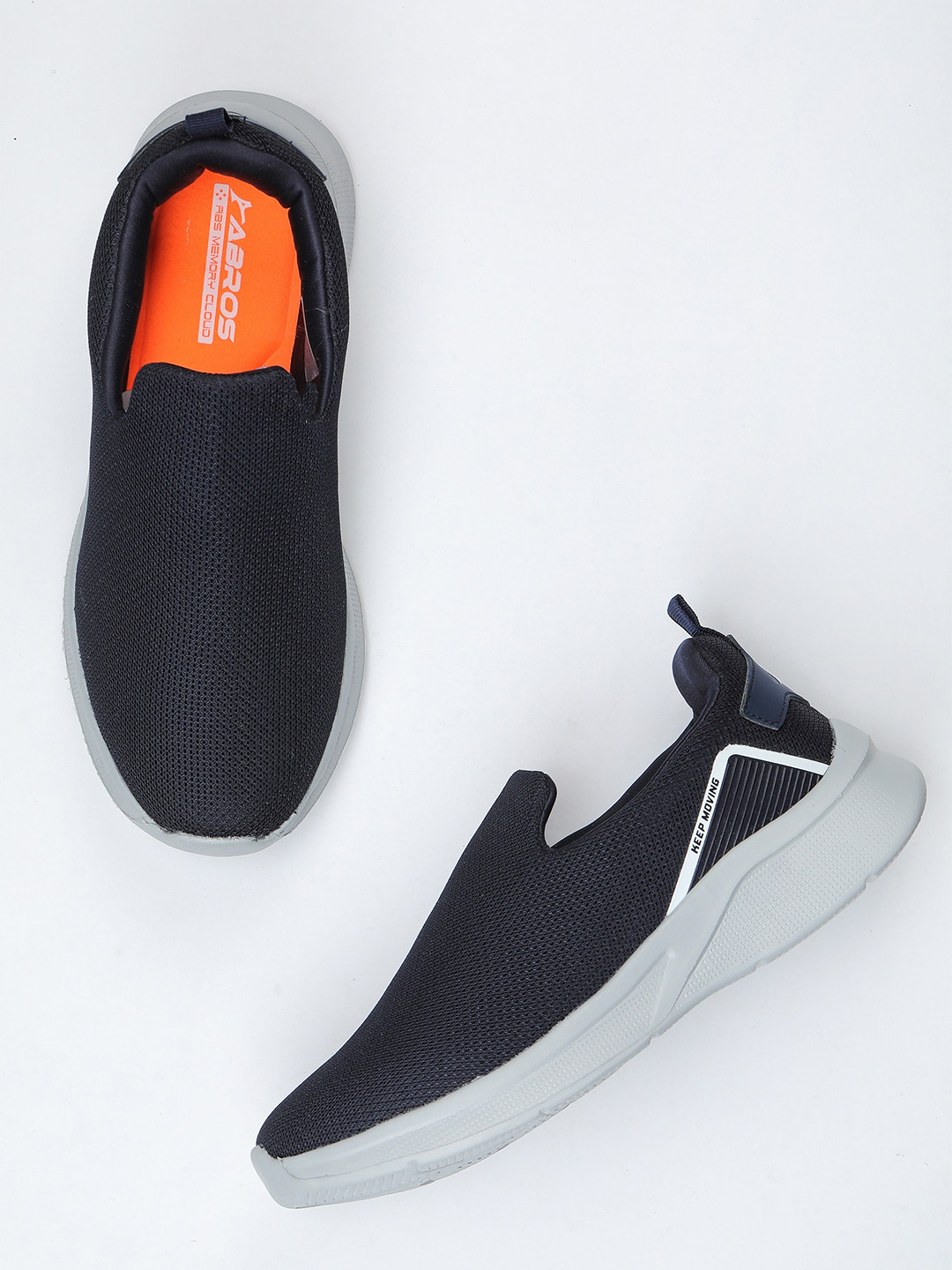 ABROS Men Navy Blue Datsun-N Mesh Walking Shoes