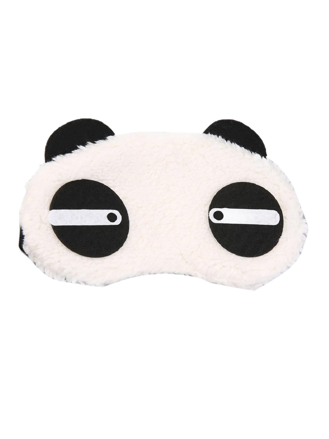 JENNA White Cute Straight Sleeping Eye Mask
