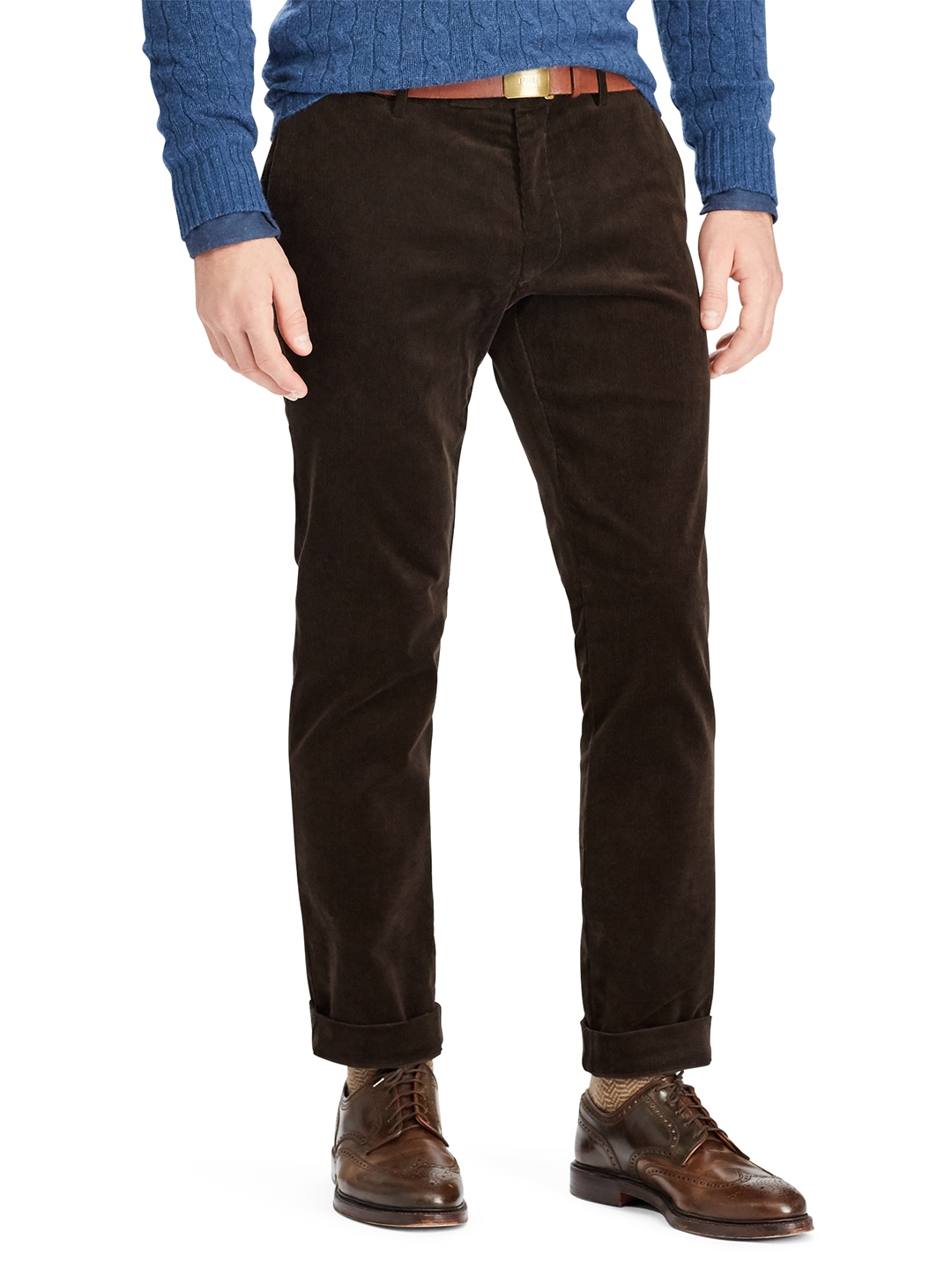 Buy Polo Ralph Lauren Stretch Slim Fit Corduroy Pant - Trousers for Men  2094226 | Myntra