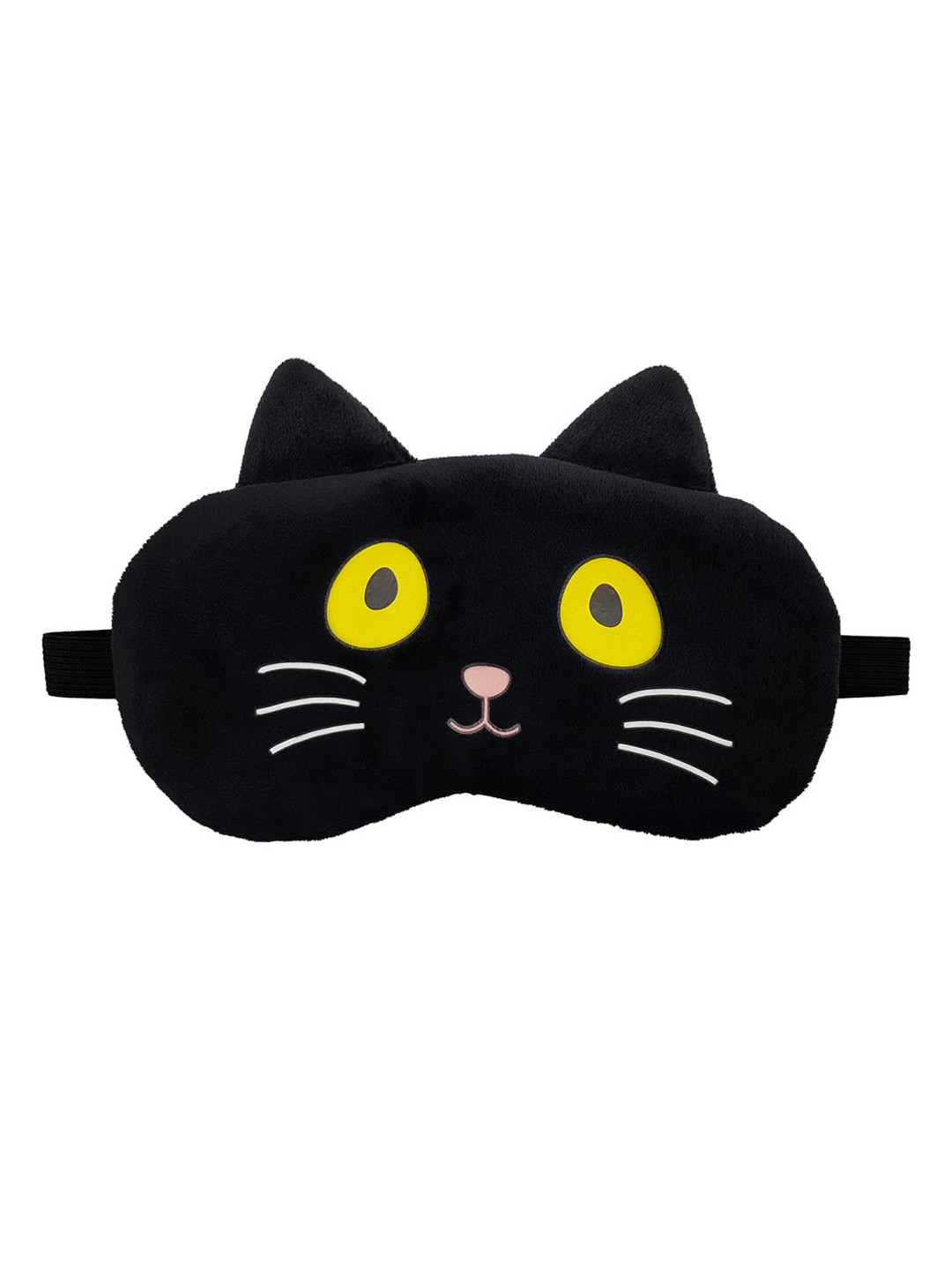 JENNA Adults Black & White Cat Patterned Sleeping Eye Mask