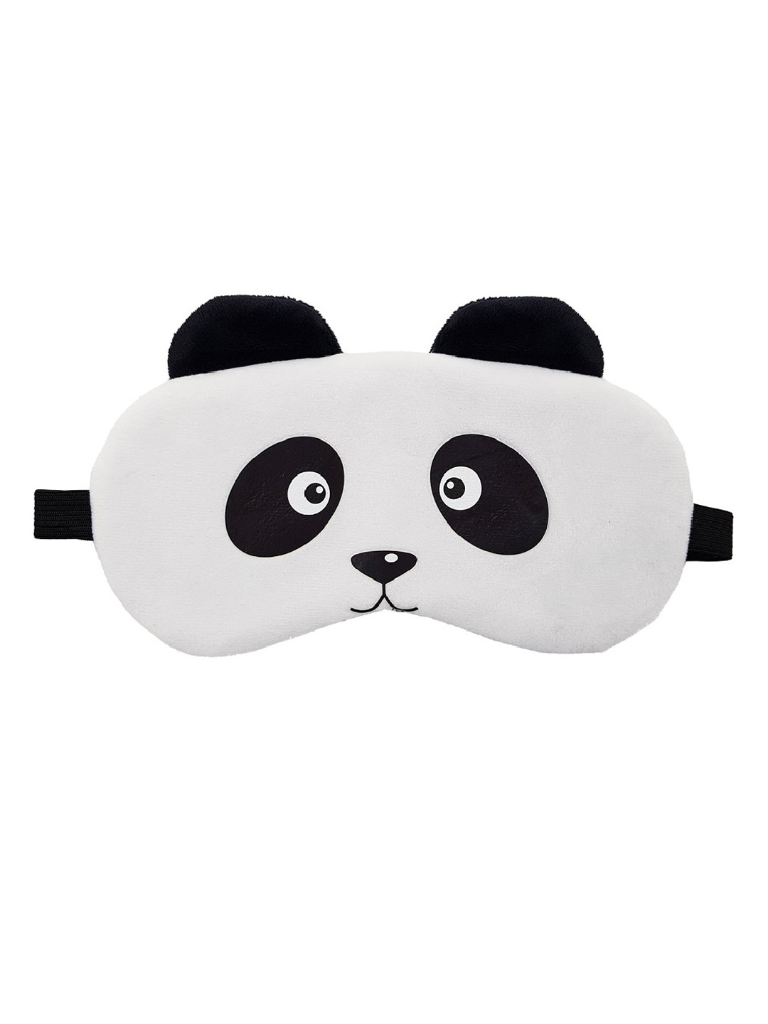 JENNA White Cute Sleeping Velvet Panda Eye Mask