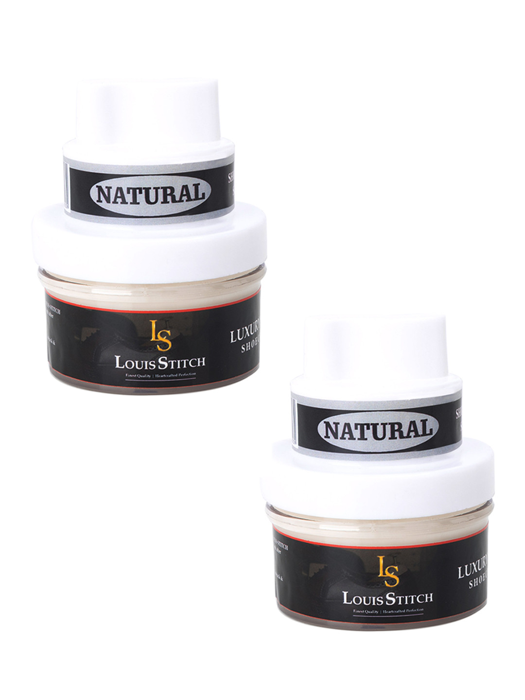 LOUIS STITCH Set Of 2 Neutral Shoe Cream with Applicator
