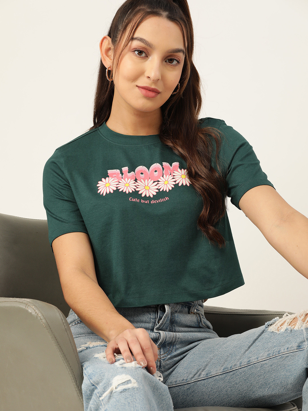 DressBerry Crop Pure Cotton Top