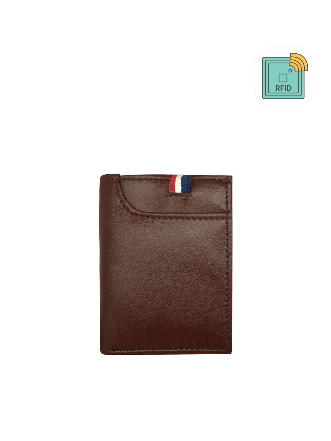 GREEN DRAGONFLY Coffee Brown Protected Wallet Debit/ Credit Card Holder