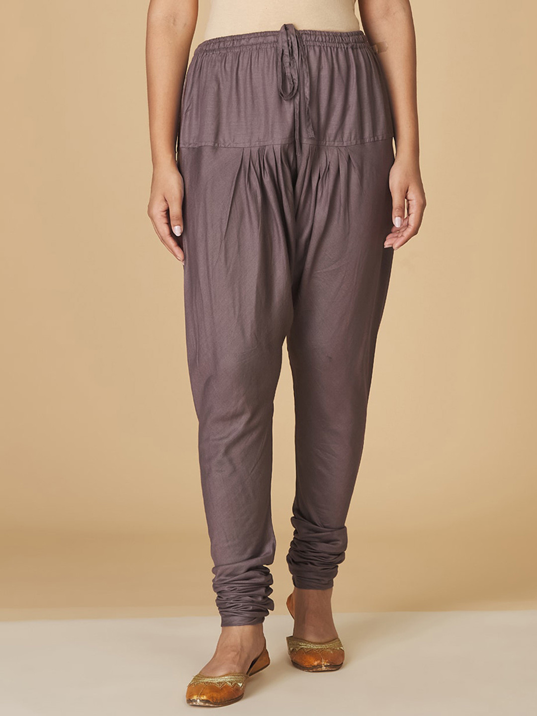 Fabindia Women Grey Straight-Fit Churidar