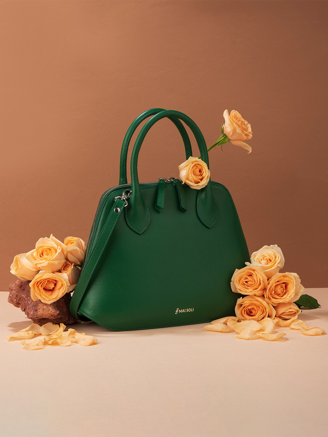 MAI SOLI Genuine Leather Stella Satchel Bag Handbags