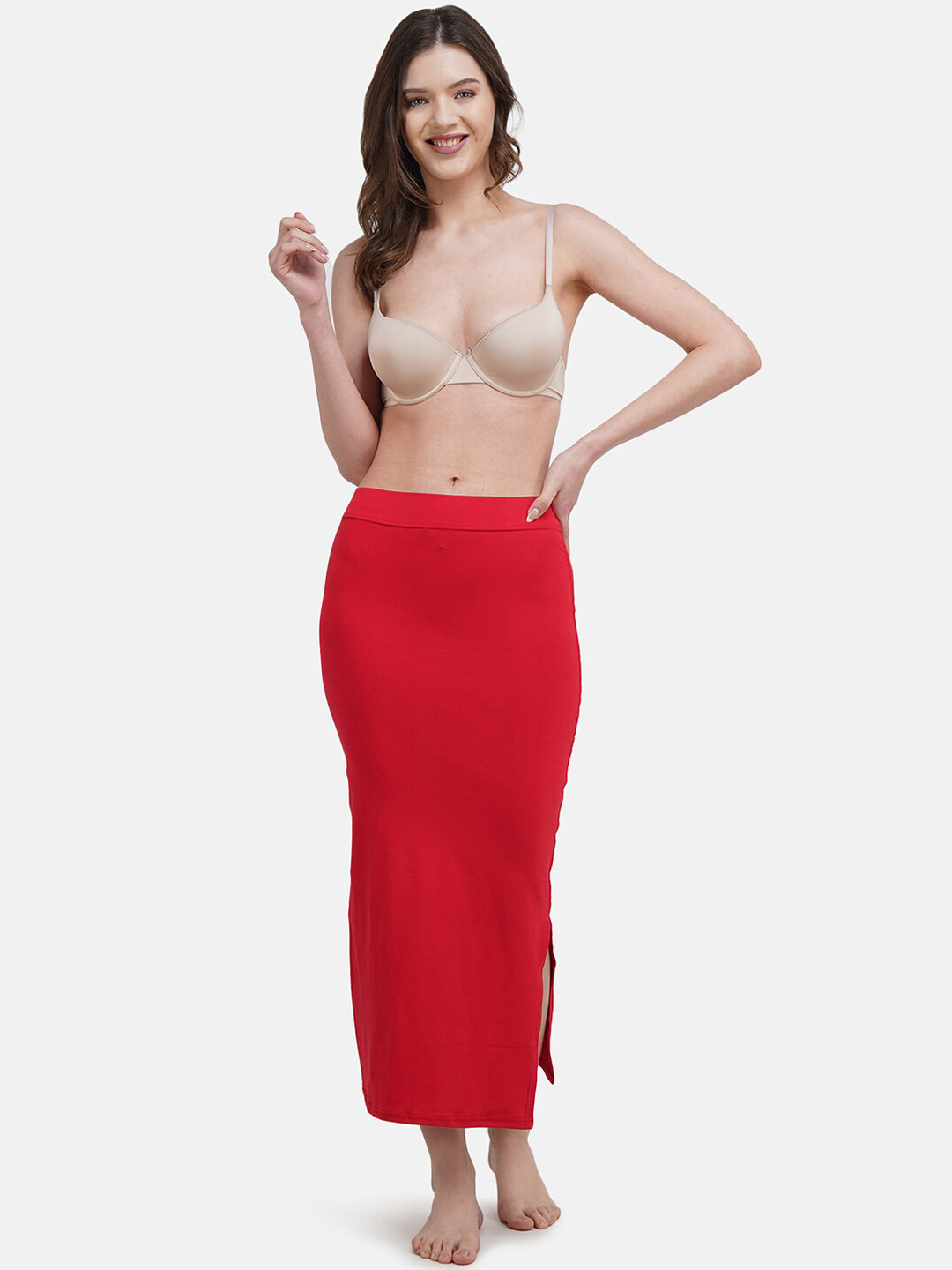 Hill Islands Red Saree Shapewear