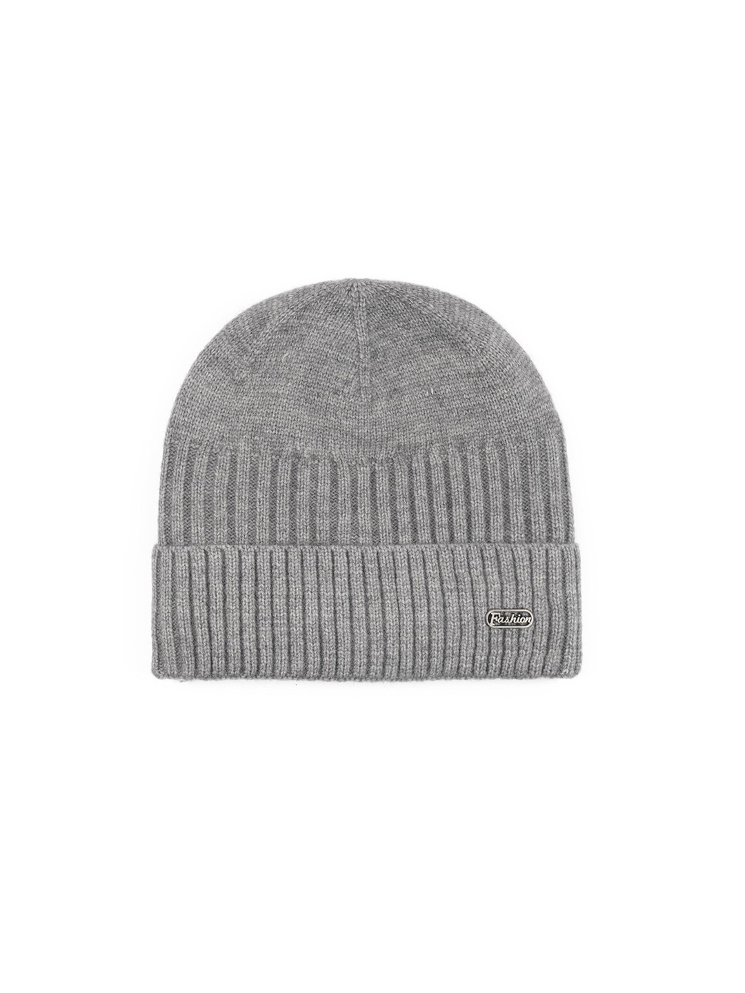 iSWEVEN Unisex Grey & Black Beanie