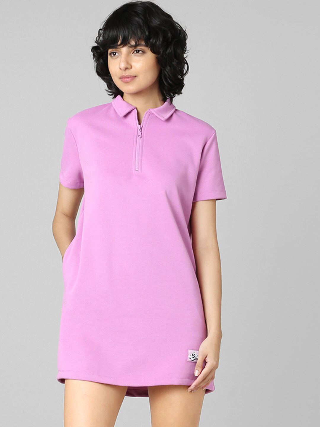 ONLY Shirt Collar T-shirt Dress