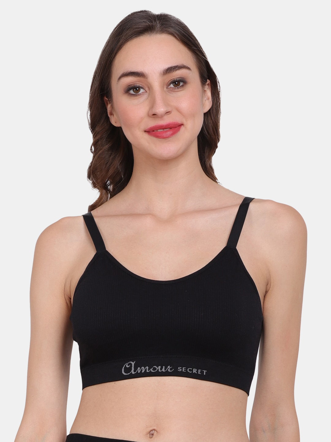 Amour Secret Black Removable Lightly Padded Sports Bra