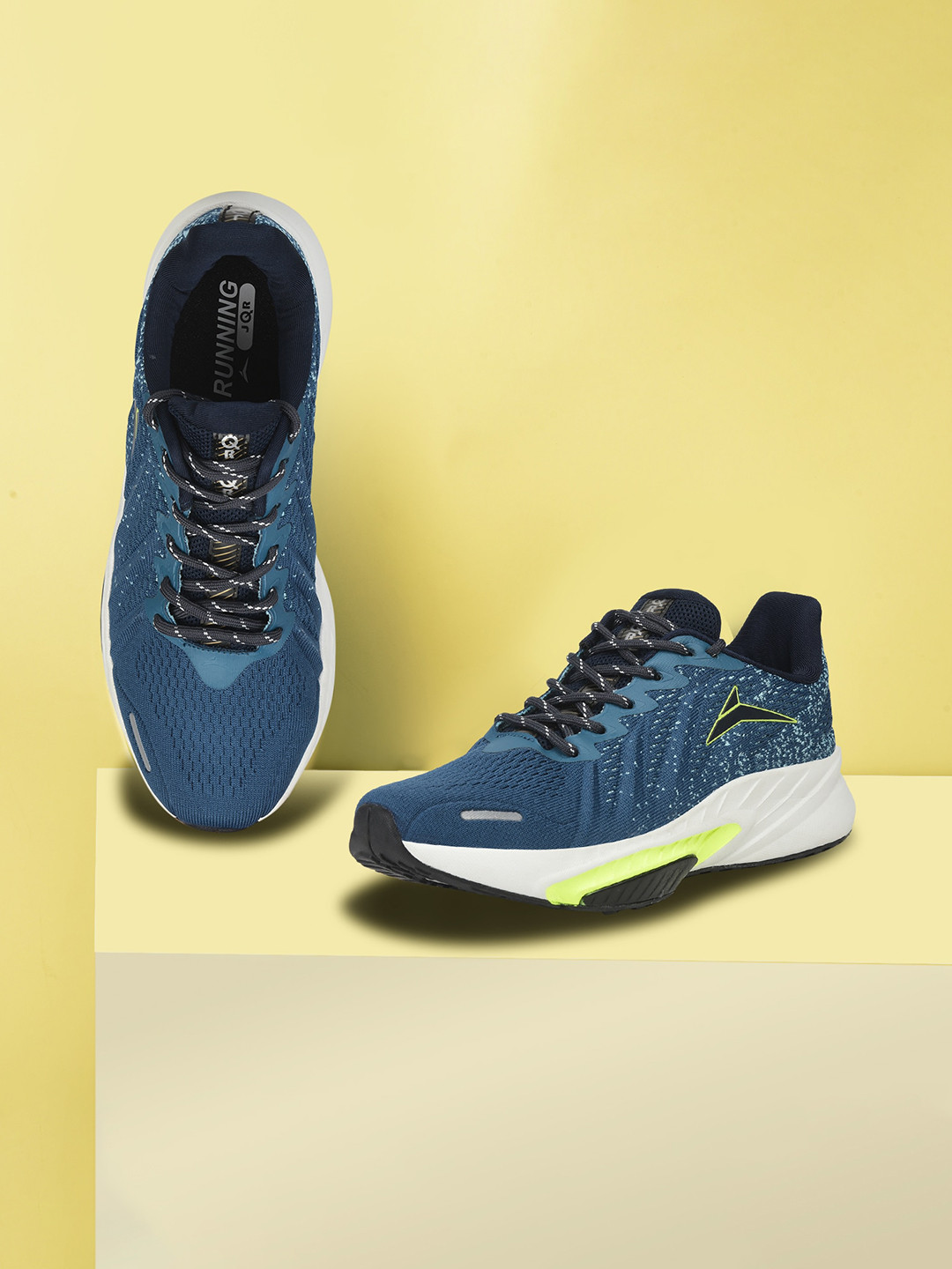 JQR Men GAME Teal Blue Game Mesh Running Shoes