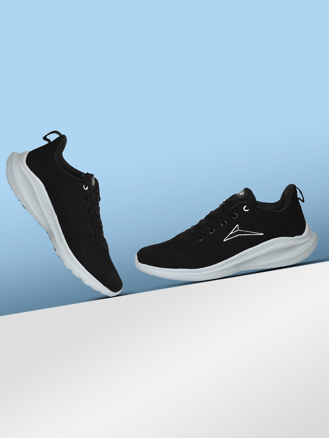 JQR Men SOFT-003 Black Soft Mesh Running Shoes